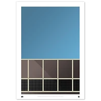 Philadelphia Flyers 24" x 36" Minimalist Stadium Fine Art Print
