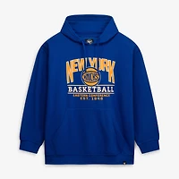 Men's '47 Blue New York Knicks Big & Tall Good Call Headline Pullover Hoodie