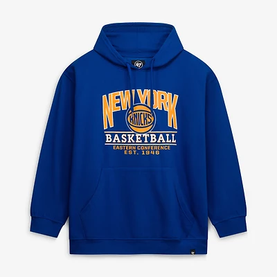 Men's '47 Blue New York Knicks Big & Tall Good Call Headline Pullover Hoodie