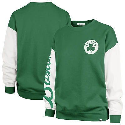 Women's '47 Kelly Green Boston Celtics Plus Size Oversized Rise Andie Pullover Sweatshirt