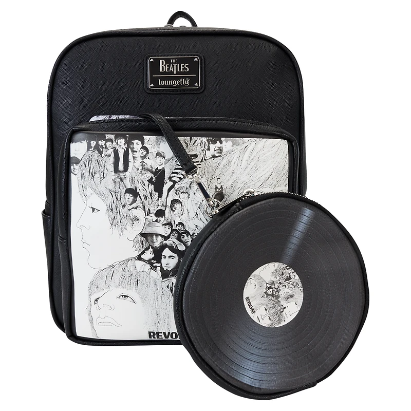 Loungefly The Beatles Revolver Album with Record Pouch Mini Backpack