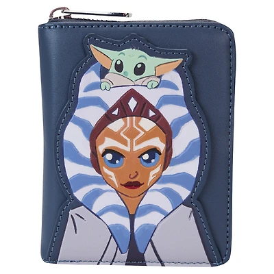 Loungefly The Mandalorian Ahsoka and Grogu Precious Cargo Zip-Around Wallet