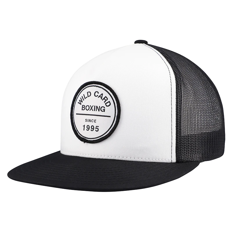 White Wild Card Boxing Old School Since 1995 Logo Adjustable Hat