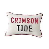 Little Birdie Alabama Crimson Tide Distressed Piped Pillow