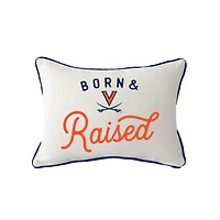 Little Birdie Virginia Cavaliers Born & Raised Piped Pillow