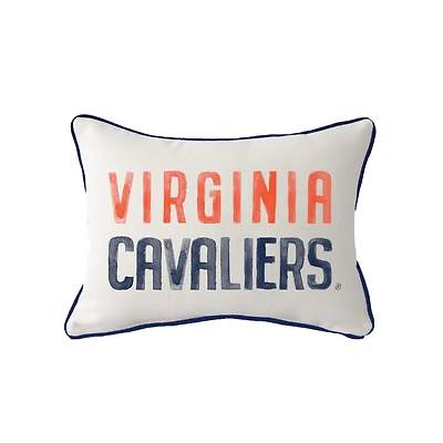 Little Birdie Virginia Cavaliers Poster Piped Pillow