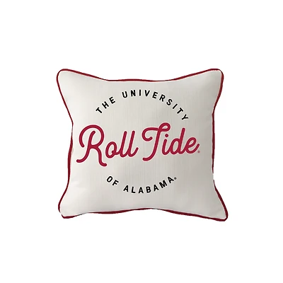 Little Birdie Alabama Crimson Tide Square Piped Pillow
