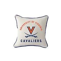 Little Birdie Virginia Cavaliers Square Piped Pillow
