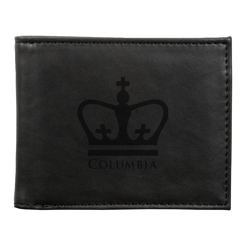 Black Columbia University Billfold Wallet