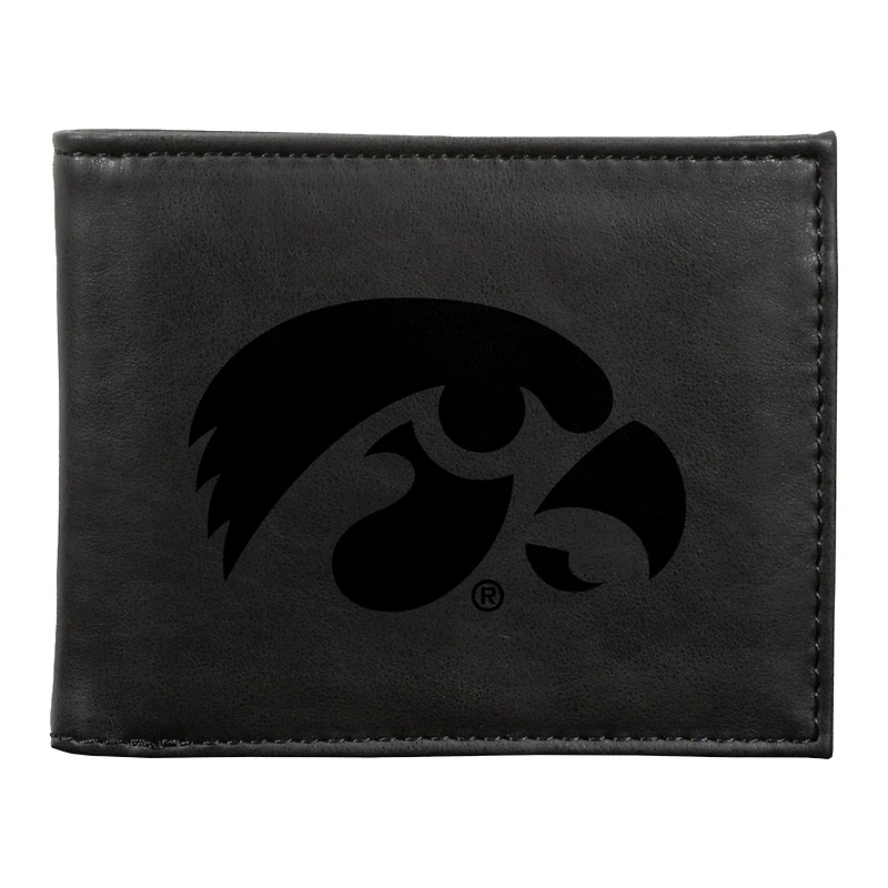 Black Iowa Hawkeyes Billfold Wallet