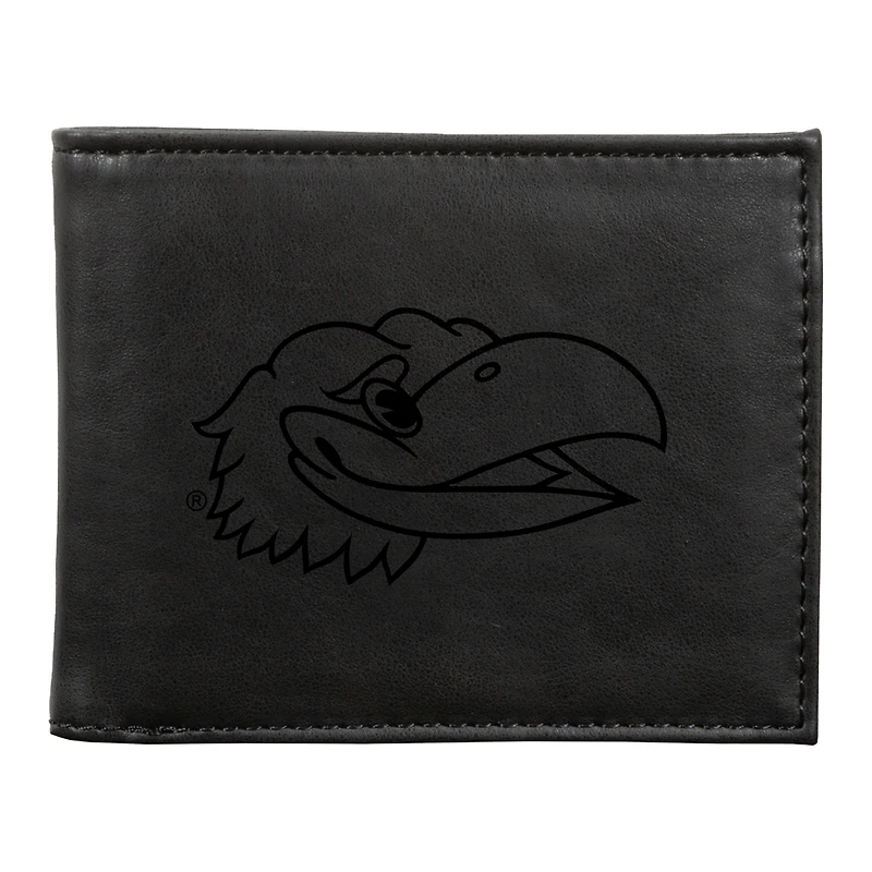 Black Kansas Jayhawks Billfold Wallet