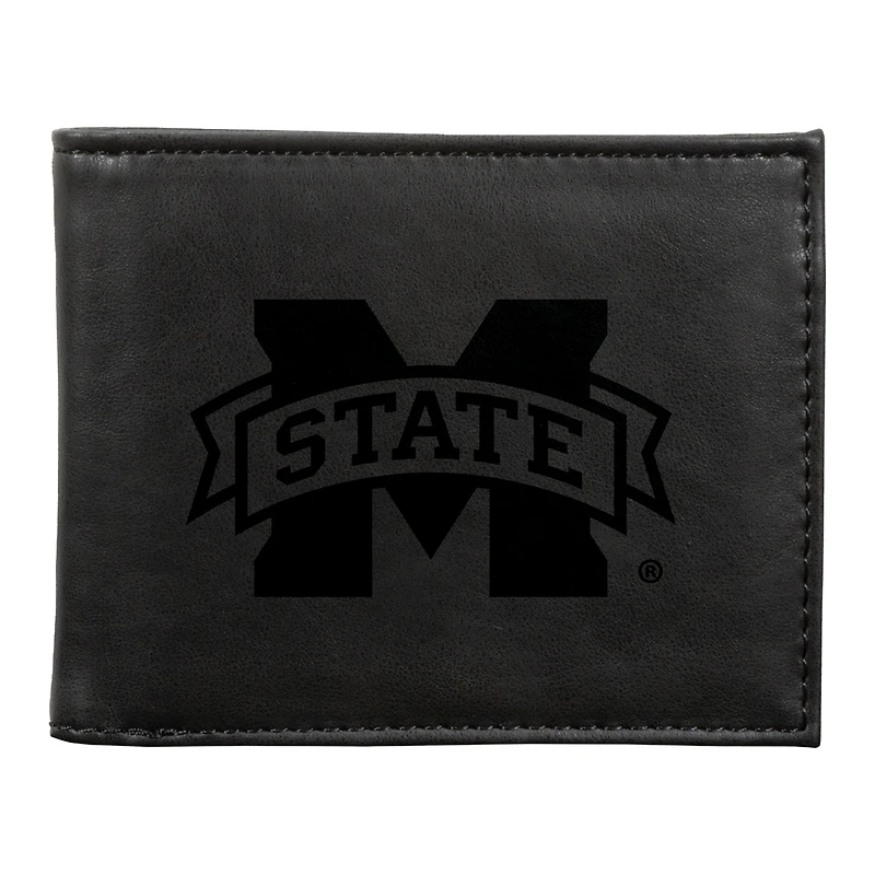 Black Mississippi State Bulldogs Billfold Wallet