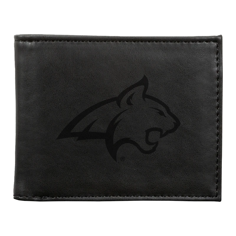 Black Montana State Bobcats Billfold Wallet