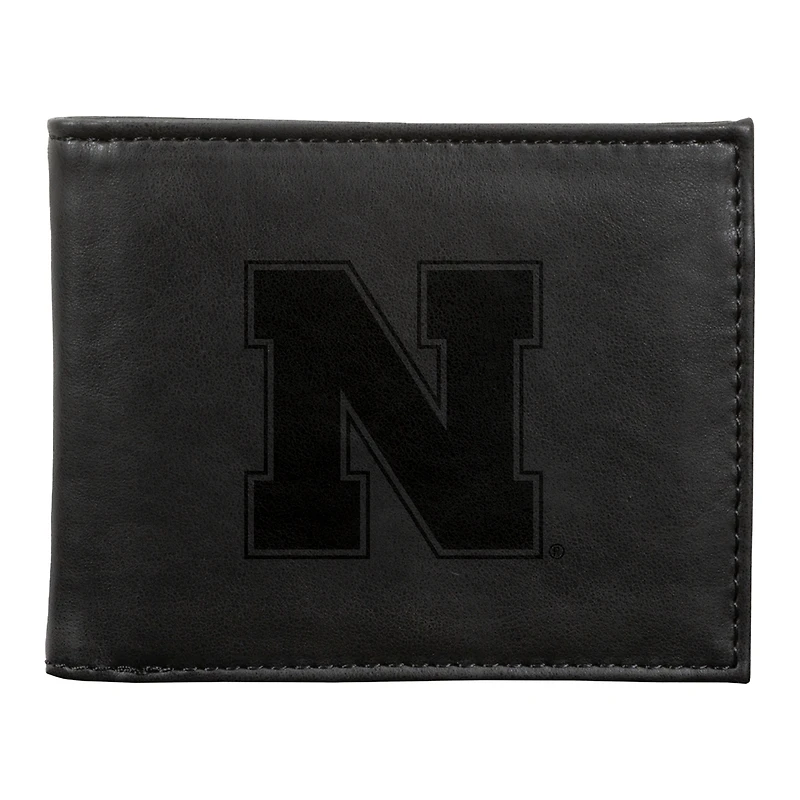 Black Nebraska Huskers Billfold Wallet