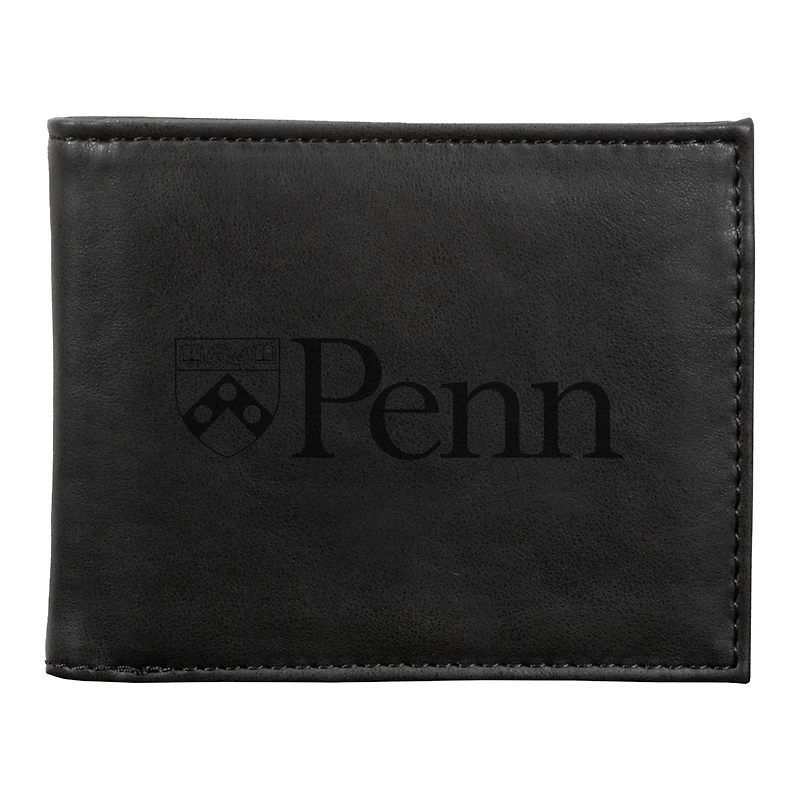 Black Pennsylvania Quakers Billfold Wallet