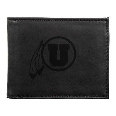 Black Utah Utes Billfold Wallet