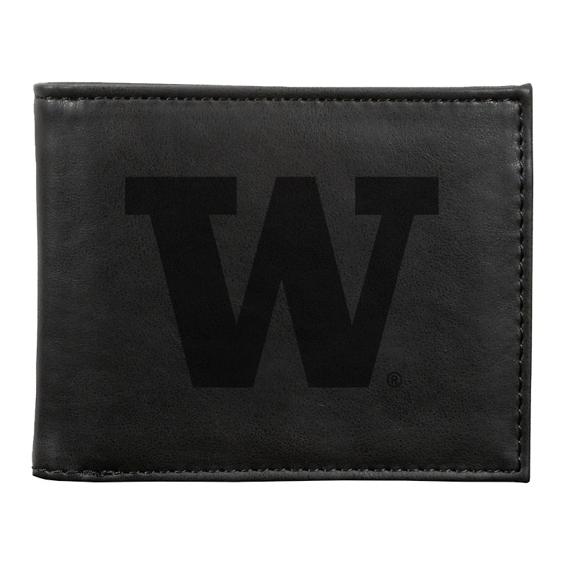 Black Washington Huskies Billfold Wallet