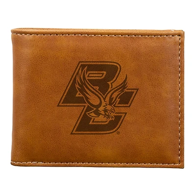 Brown Boston College Eagles Billfold Wallet
