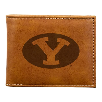 Brown BYU Cougars Billfold Wallet