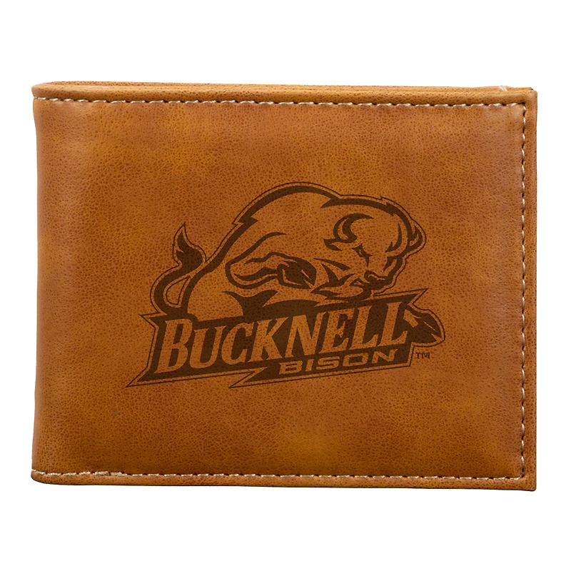 Brown Bucknell Bison Billfold Wallet