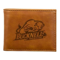 Brown Bucknell Bison Billfold Wallet