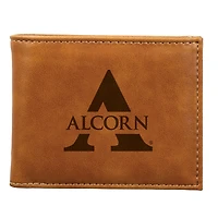 Brown Alcorn State Braves Billfold Wallet