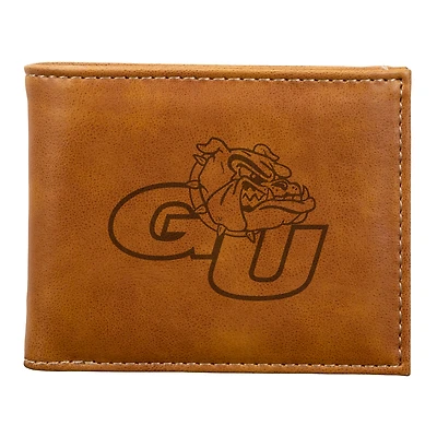 Brown Gonzaga Bulldogs Billfold Wallet