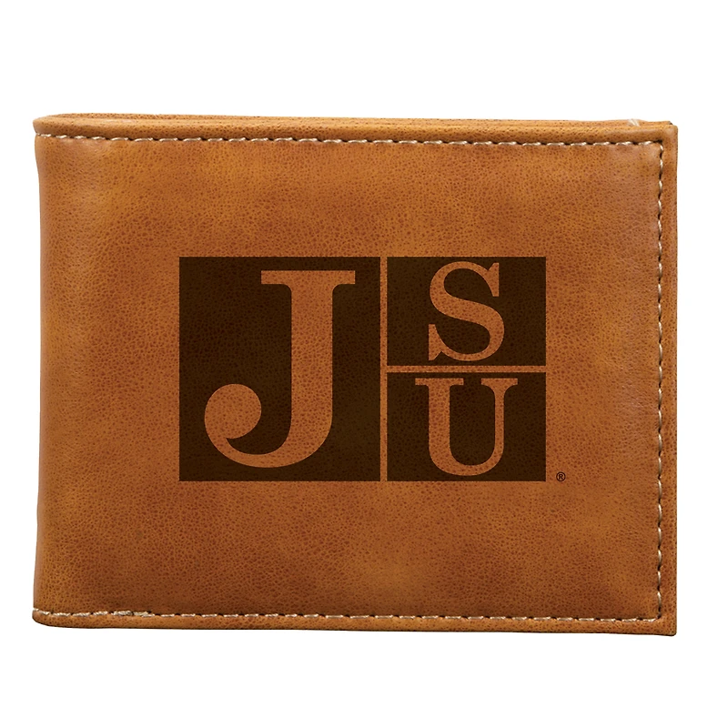 Brown Jackson State Tigers Billfold Wallet
