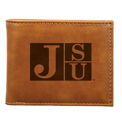 Brown Jackson State Tigers Billfold Wallet