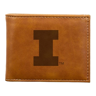 Brown Illinois Fighting Illini Billfold Wallet