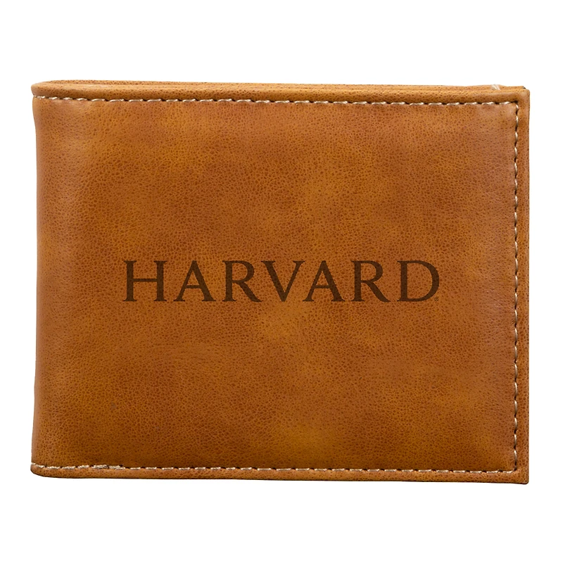 Brown Harvard Crimson Billfold Wallet