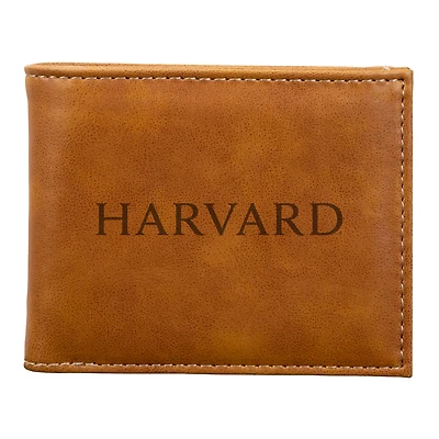 Brown Harvard Crimson Billfold Wallet