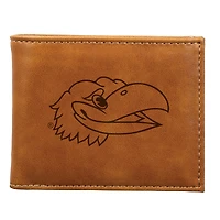 Brown Kansas Jayhawks Billfold Wallet