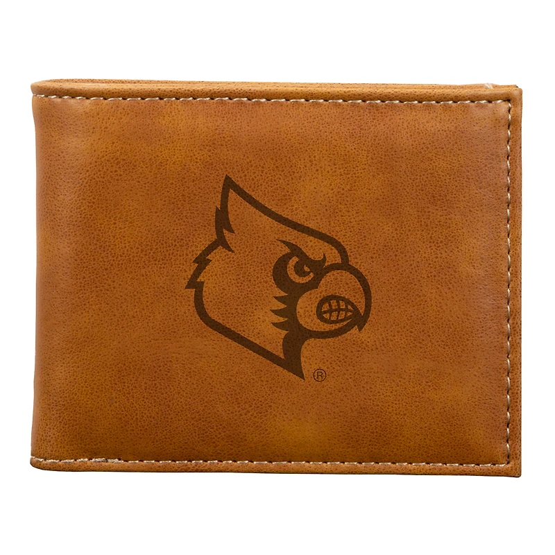 Brown Louisville Cardinals Billfold Wallet