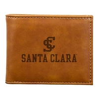 Brown Santa Clara Broncos Billfold Wallet