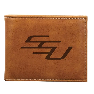 Brown Savannah State Tigers Billfold Wallet