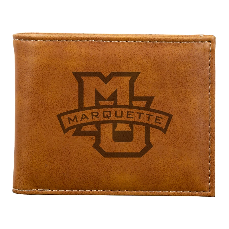 Brown Marquette Golden Eagles Billfold Wallet