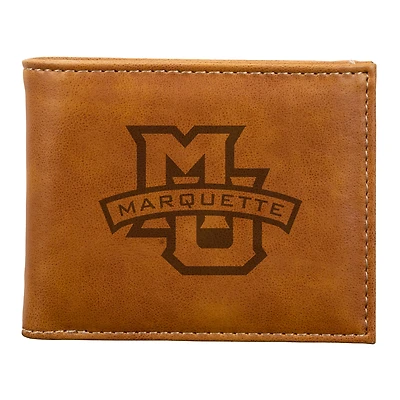 Brown Marquette Golden Eagles Billfold Wallet