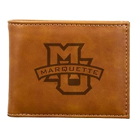 Brown Marquette Golden Eagles Billfold Wallet