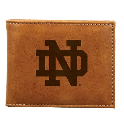 Brown Notre Dame Fighting Irish Billfold Wallet