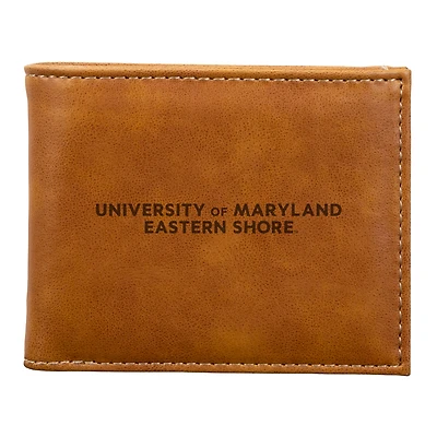 Brown Maryland Eastern Shore Hawks Billfold Wallet