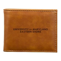 Brown Maryland Eastern Shore Hawks Billfold Wallet