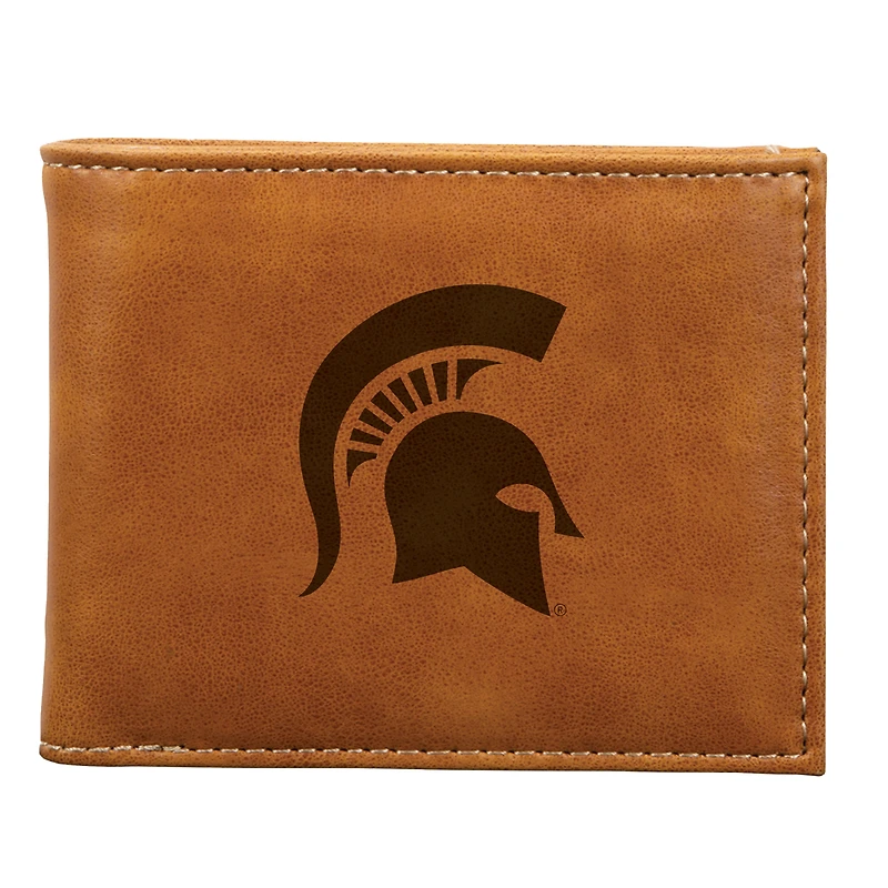 Brown Michigan State Spartans Billfold Wallet
