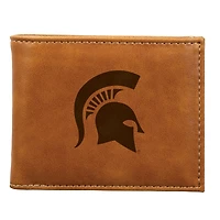 Brown Michigan State Spartans Billfold Wallet