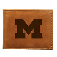 Brown Michigan Wolverines Billfold Wallet