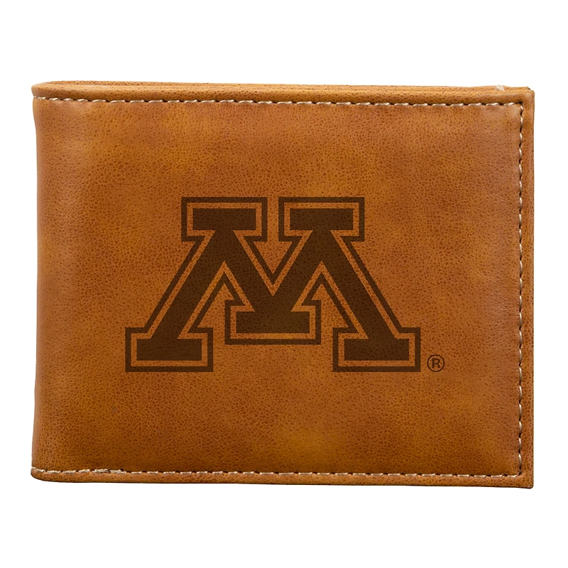Brown Minnesota Golden Gophers Billfold Wallet