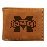 Brown Mississippi State Bulldogs Billfold Wallet