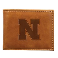 Brown Nebraska Huskers Billfold Wallet