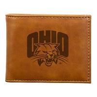 Brown Ohio Bobcats Billfold Wallet