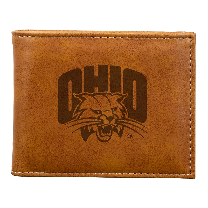 Brown Ohio Bobcats Billfold Wallet